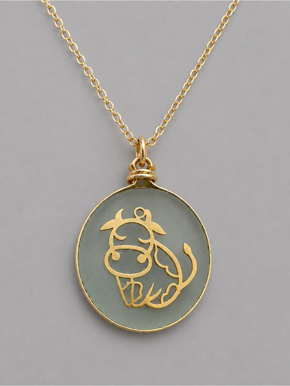 The Wimberley Bull | Handmade Sea Glass Bull Necklace | Design by Mariel